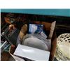 Image 2 : LOT OF DECORATIVE ITEMS, PLANTER, PLATTER, GOLF CART