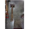 Image 2 : 2 BUNDLES OF TOOLS, SCYTHE, SHOVELS, PICK AXE, AXES AND SLEDGEHAMMER