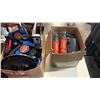 Image 1 : 2 BOXES ELECTRONICS, POWER TOOLS, CORDLESS TOOL BATTERIES