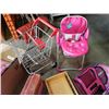 Image 2 : Lot of girl toys and doll accessories including LOL and mini shopping cart