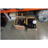 Image 1 : 2 BOXES OF SPEAKERS, TARP, ESTATE GOODS AND COLLECTABLES