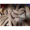 Image 2 : MIDDLE AND ON LARGE APPX 100 FOOT TUG ROPE 1-1/2 INCH WITH LOOP IN MIDDLE AND ON EACH END