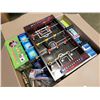 Image 2 : Box of family games and puzzles with tabletop foosball game