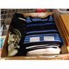 Image 2 : SEWING SUPPLIES, THREAD, RIBBON AND TRAY OF CLOTHES