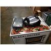 Image 2 : BLACK AND DECKER TOASTER OVEN, WAFFLE MAKER, KEURIG COFFEE MAKER AND BOX OF BEDDING