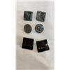 Image 8 : WICKER BASKET W/ NEW JEWELLERY AND TRAY W/ CARVED JEWELLERY ETC
