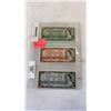 Image 1 : 3  1954 CANADIAN BILLS - 1 DOLLAR, 2 DOLLAR, 5 DOLLAR