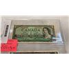 Image 2 : 3  1954 CANADIAN BILLS - 1 DOLLAR, 2 DOLLAR, 5 DOLLAR