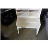 Image 2 : 79 INCH WHITE SHELF WITH 2 DRAWERS AND CABINET