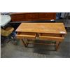 Image 2 : OAK 2 DRAWER SOFA TABLE