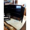 Image 2 : VINTAGE LAQUERED EASTERN 2 DOOR 2 DRAWER CABINET HAND PAITNED WITH BRASS HARDWARE
