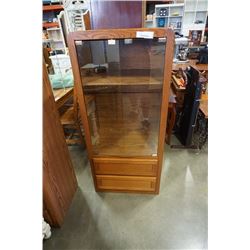 OAK GLASS DOOR CABINET