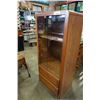 Image 1 : OAK GLASS DOOR CABINET