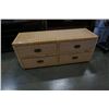 Image 1 : WICKER 4 DRAWER DRESSER