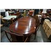 Image 2 : EASATERN ROSEWOOD DINING TABLE WITH 2 LEAFS AND 8 CHAIRS