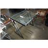 Image 2 : METAL FRAMED GLASSTOP DESK