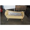 Image 2 : PAINTED WOOD DOLL ROCKING CRADLE