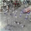 Image 1 : Five decorative metal candle stands