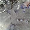 Image 2 : Five decorative metal candle stands