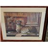 Image 2 : SIGNED CHEETAH PRINT 41" X 33"