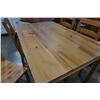Image 3 : PINE DINING TABLE WITH 4 CHAIRS