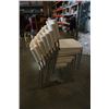 Image 1 : 8 WHITE STACKING CHAIRS