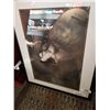 Image 2 : VINTAGE MIRROR AND WOLF PRINT
