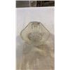 Image 3 : CUT PRESSED CRYSTAL BASKET AND CRYSTAL ASH TRAY