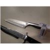 Image 2 : LARGE STAINLESS USA FIXED BLADE KNIFE AND KITCHEN KNIFE