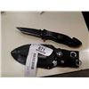 Image 1 : NAVY FOLDING SURVIVAL KNIFE AND 3 THROWING KNIVES