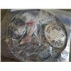 Image 2 : 2 BAGS OF SILVER BELT BUCKLES, BOLO TIES, BOOT BRACELET, HAT BANDS