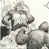 Image 2 : Bizarro, "Queen Kong" is a Framed Original Pen & Ink Drawing by Dan Piraro, Hand Signed with Letter 