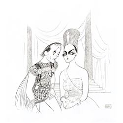 Al Hirschfeld- Original Lithograph on Paper "Anthony & Cleopatra"