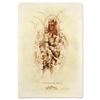 Image 1 : Brachi Horen, "Miziyon Tetse Torah" Hand-Embellished Mixed Media with Goldleaf, Hand Signed with Cer