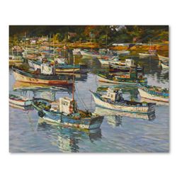 Henri Plisson, "Ebb Tide" Limited Edition on Canvas, Numbered 48/150 and Hand Signed with Letter of 
