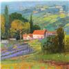 Image 2 : Ming Feng, "Approaching Haze" Original Oil Painting on Canvas, Hand Signed with Letter of Authentici