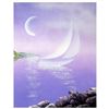 Image 1 : Ken Shotwell, "Moon Tip" Hand Signed Original Panting on Board with Certificate of Authenticity.