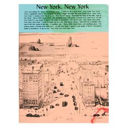 Ringo Daniel Funes (Protege of Andy Warhol's Apprentice, Steve Kaufman), "New York, New York" One-of