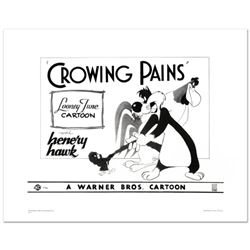 "Crowing Pains with Sylvester" Limited Edition Giclee from Warner Bros., Numbered with Hologram Seal