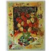 Image 1 : Sergey Kovrigo- Original Serigraph on Paper "Red Bouquet"