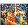 Image 1 : Leonid Afremov (1955-2019) "David's Citadel" Limited Edition Giclee on Canvas, Numbered and Signed. 