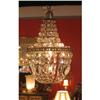 Image 1 : Petite Crystal and Pewter Chandelier #1444228