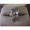 Image 1 : Ladies Diamond and Emerald Ring #1444319