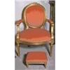 Image 1 : Louis XVI Chair and Ottoman #1444323