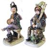 Image 1 : Pair Capodimonte Musician Figurines  #1444463