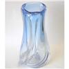 Image 1 : Val St Lambert Blue-to-Clear Glass Vase #1444477