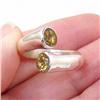 Image 1 : Unisex STERLING SILVER Estate CITRINE Ring Sz 8#1444656