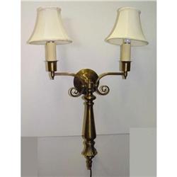 pr 2 Light Wall Sconces Lamp Lamps 2 arm Sconce#1445084