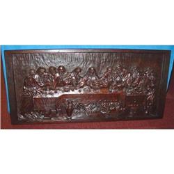 Marvelous Carved Panel of The Last Supper !!  #1465655