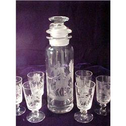 Heisey Shaker Set in Foxchase Pattern #1465658